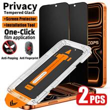 CASECOPS 2片裝隱私螢幕保護貼附自動對位套件，相容 iPhone 17/17 Pro/17 Pro Max/17 Air/15 Pro Max/15 Pro/15 Plus/15/14 Pro Max/14 Pro/14 Plus/14/13 Pro Max/13 Pro/13/12 Pro Max/12 Pro/12/11 Pro Max/11 Pro/11/XS Max/XS/XR/X，9H 強化玻璃，防刮防指紋，相容手機殼，全螢幕覆蓋動態島 - 2片 - 查看 20