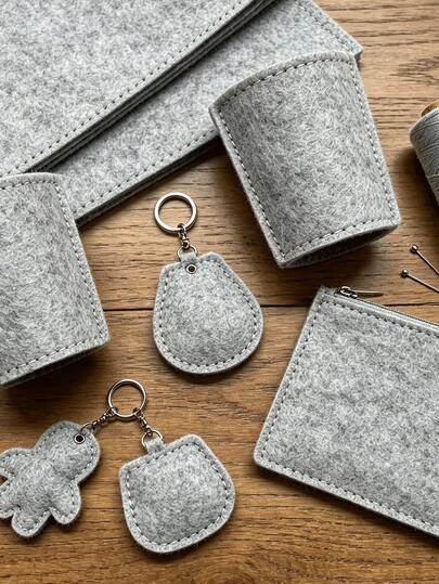 [20pcs]13*13cm Grey Square Felt Fabric, Soft Texture, Solid Color Minimalist Non-Woven Fabric, Kindergarten Art, Handmade Accessories Sewing Basic Material, Can Be Used For Holiday Decorations, Campus Crafts, Home Decor, Universal DIY Handmade Material