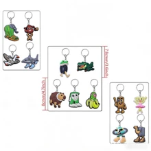 27pcs Cartoon Dinosaur Keychains, Suitable For Party Favors, Holiday Supplies, Back To School Gifts, Car Accessories, Bag Charms, Cute Gothic Y2K Style Bag Decorations With ID Card Holder, Creative Gifts For Teachers, Friends, Sisters - C - View 4