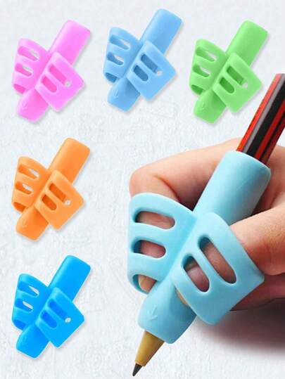 6pcs Pencil Grips For Handwriting Pencil Gripper Pencil Holder Posture Correction Training Writing AIDS For Preschooler Toddler Children Special NeedsOffice, School, Drawing,Student,Markers,Stationery,Boys,Girls,School Suppliestoys For Boys,Office Su