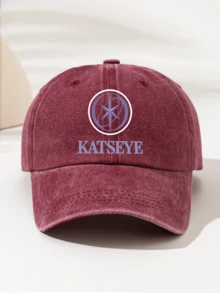 中性時尚必備四季裝飾性「KATSEYE」印花圖案，送給家人與朋友的禮物，輕便可攜可水洗棒球帽 - 水洗帽2 - 查看 12