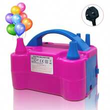 AOYI Electric Balloon Inflator, Dual Nozzle, Portable Lightweight Pump, Fast And Convenient Balloon Inflator, Suitable For Parties, Weddings, Birthdays, Celebrations - UK Plug(220-240V) - View 8