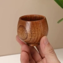1入組木紋杯子 - 棕色 - 查看 6