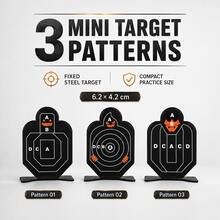 Auto-Reset Flip Metal Shooting Target, Sound-Activated Desktop Training Steel Target, Shooting Toy Combat Practice Accessory - Multicolor - View 4