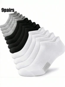 10 Pairs Ankle Socks For Running And Hiking, Compression Support, Breathable Cushioning, Invisible Socks, Unisex (1/3/6/9/10 Pairs) - Multicolor - View 13
