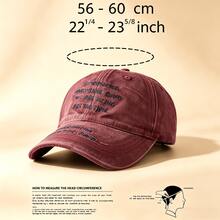 1pc Gothic-Style Casual,Street Men Hat,Letters Embroidery, Unisex Fashion, Provides Shade & Sun Protection, Perfect For Outdoor Activities. - Multicolor - View 10