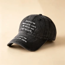 1pc Gothic-Style Casual,Street Men Hat,Letters Embroidery, Unisex Fashion, Provides Shade & Sun Protection, Perfect For Outdoor Activities. - Multicolor - View 12