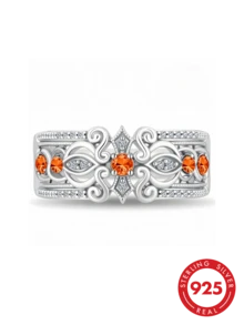 1pc S925 Sterling Silver Hollow Floral Pattern, Evening Luxury, Commute Versatile, Elegant & Exquisite, Niche Minimalist Design Women's Ring With Gift Box, Ideal Gift For Women And Girls On Any Occasion. Perfect Gift For Women, Perfect Christmas Gift, Gift For Mom, Gift For Wife, Gift For Daughter, Perfect Birthday Gift, Anniversary Gift, Graduation Gift, Mother's Day Gift, Valentine's Day Gift - Silver - View 10