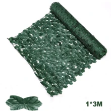 1*3m Artificial Hedge Fake Ivy Leaf Garden Fence Privacy Screening Roll Wall Panel - Dark Green - View 9