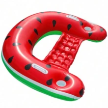 1pc Adult Inflatable Pool Float, Pool Chair With Armrests And 2 Cup Holders, Inflatable Floating Chair For Summer Water Leisure, Pool Party And Beach Activities - A - View 5