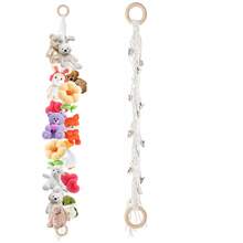 1pc Handmade Knitted Plush Doll Storage Rope, Children's Room Wall Hanging Doll Organizer Storage Decoration, Space-Saving Doll Display Rack - Multicolor - View 10