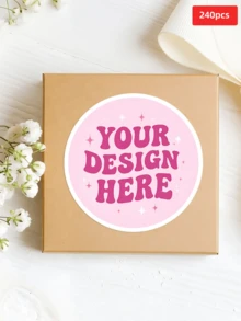 1-240pcs Customizable Labels, Personalized Logo, Text, Image Round Stickers, Transparent Waterproof Oil-Proof Sealing Stickers, Suitable For Brand Packaging, Gift Boxes, Envelope Seals, Notebooks, Office Organization And Home Decor, Perfect Gift For Men, Women, Family, Friends, Sons, Daughters, Anniversary, Holiday - Multicolor 2 - View 50
