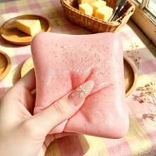 1pc 2026 New PU Yellow Toast Squishy Toy Assorted Colors Soft Tactile Stress Reducer For Party Bag Filler Birthday Reward Gift Random Style & Packaging(Styles Random) - 彩色 - 查看 5