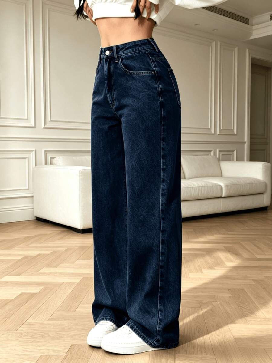 Women Jeans - Gray-blue - View 1