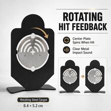 Automatic Reset Steel Target For Competitive Shooting, Crisp Sound On Hit With Flip Action, Desktop Practice Target, Compatible With Various Shooting Toys For Battle And Challenge Games - Multicolor - View 3