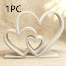3 Corações Interconectados Impressos em 3D, Companheiro Decorativo de Aprendizagem - Amor - Visão 10