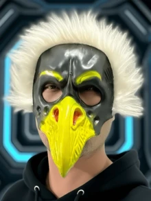 1pc/Set - Halloween Costume Props, Halloween New Face, Pointed Beak Bird Makeup, Dance Party, Male And Female Costumes, Masks - Multicolor - View 6