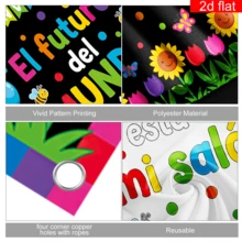 1pc Spanish Back To School Classroom Decoration Banner, Back To Campus Decoration, Polyester Fabric, Suitable For Back To School Day, First Day Of School, Indoor/Outdoor, Campus, Office, Classroom Decoration - A - View 9