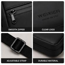 Men's Multi-Compartment Backpack With Insulated Cooler Bottom, Multi-Pocket Woven Outdoor Bag For Work, School, Picnic, Commute, Gift For Boyfriend - Black - View 6