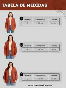Women's Knitted Cardigan With Puff Sleeves, Elegant, Casual, Terracotta - 陶土 - 查看 6