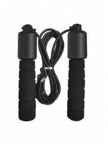 2pcs Black Fitness Counting Jump Ropes, Suitable For Indoor And Outdoor Fitness Training, Helps Improve Cardiovascular Health And Burn Calories. Ideal For Home Workout, Gym Use And Outdoor Activities. Fitness Accessories - Multicolor - View 5