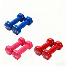 2pcs Fitness Dumbbells For Strength Training And Muscle Building, Made Of Solid Metal, Non-Slip And Wear-Resistant, Suitable For Workouts At Home, Gyms And Offices, Applicable To Adults And Teenagers, 1set/2pcs - Random Color - View 7
