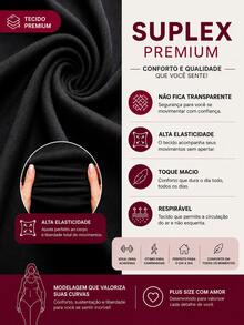 Macacão Feminino Curto Plus Size Alça Larga Gola Careca Zero Transparência Não Marca Fitness Confortável Legging Treino - Preto - Visão 5