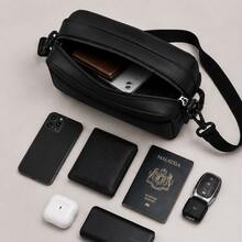 Men's Multi-Compartment Backpack With Insulated Cooler Bottom, Multi-Pocket Woven Outdoor Bag For Work, School, Picnic, Commute, Gift For Boyfriend - Black - View 5