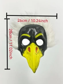 1pc/Set - Halloween Costume Props, Halloween New Face, Pointed Beak Bird Makeup, Dance Party, Male And Female Costumes, Masks - Multicolor - View 8