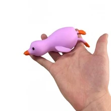 1pc Cute Yellow Duck Squeeze Stress Toy For Kids, Soft Cartoon Animal Squishy Fidget Toy, Toddlers Classroom Reward, Boys Girls Birthday Party Favor Novelty Sensory Play Gift Duck,Squeeze Toy, Squishy Toy/Slush Squishy/Squishy> - Multicolor - View 13