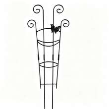 Plant Climbing Trellis, Butterfly Decor, Rust-Proof Plastic Plant Support, Suitable For Potted Vines And Flowers, Indoor And Outdoor Garden Supplies, Summer Essential, Back To School, Graduation Season, Gardening Supplies, Camping, Garden Decoration, Plant Stand. - B - View 11