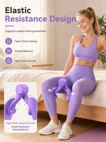 Leg Trainer Pelvic Floor Trainer Kegel Thigh Squeezer Inner Thigh G.D Square Buckle Pelvic Floor Muscle Leg Trainer Hip Trainer Strength Training Portable Home Pelvic Floor Muscle Exerciser Suitable For Postpartum Recovery Training - Multicolor - View 3