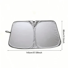 Upgraded Universal Car Windshield Sun Shade, Foldable Car Sun Visor, Easy Installation And Storage, Effective Heat Insulation Material, Blocks Strong Light And UV, Reduces Glare, Protects Interior, Keeps Car Comfortable, Practical Car Accessory, Essential For Summer Driving, Suitable For Daily Use, Travel, And Commuting - Upgraded Car Sunshade - View 14