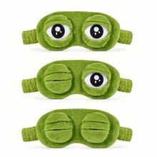 Cute Frog Sleep Eye Mask, Eye Protection, Soft And Comfortable Eye Mask For Napping, Power Outage, Travel Essential - A - View 5