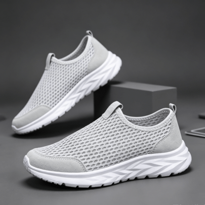 Sandalias deportivas casuales ligeras y transpirables sin cordones para hombre, zapatillas cómodas para hombre aptas para todas las estaciones, ideales para entrenamientos al aire libre en