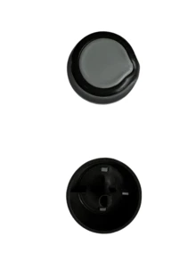 Botão Preto Timer Lavadora Wanke Original - Branco - Visão 3