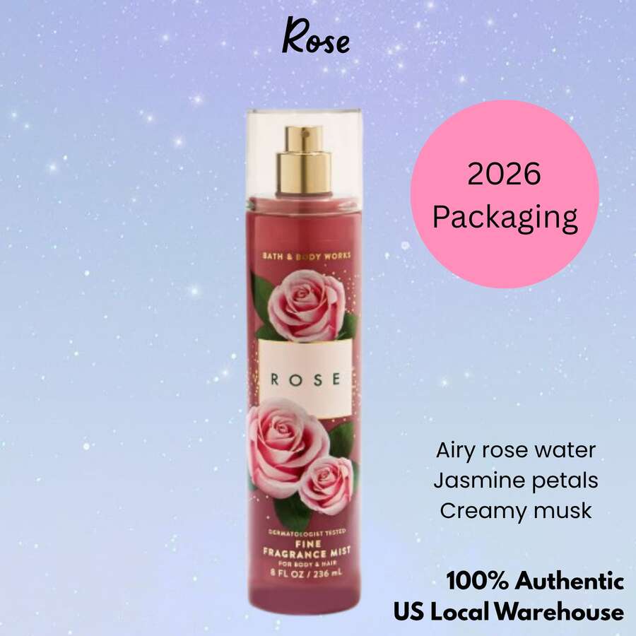 Bath & Body Works Bath And Body Works Fragrance Mist - Pack Of 1 (Full Size - 8 OZ) - 玫瑰 - 查看 1