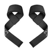Sports Fitness Wrist Straps For Pull-Ups, Weightlifting Training, Deadlift Grip Support - Black - View 4