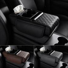 5-In-1 Car Storage Box Black/Brown Car Armrest Pad, Car Center Console Box, High-End Material Car Accessories Ergonomic Armrest Box, Upgrade Driving Comfort Car Interior Accessories - Multicolor - View 5