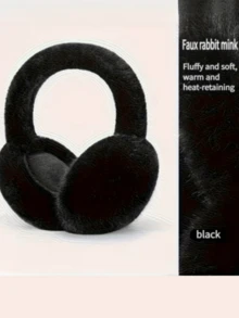1pc Winter Ear Warmer, Warm Plush Thickened Ear Muffs - Foldable Storage Heat-Insulating Cute Windproof Ear Covers, Suitable For Men And Women - Multicolor - View 9