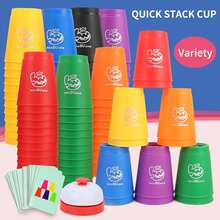 Stacking Cups Multi-Layer Stacking Training, Develops Focus And Hand-Eye Coordination; Children Can Grip, Hold, Cover, Build And Distinguish Colors - Multicolor - View 4