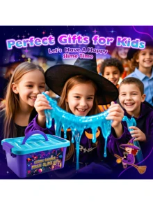 1 Box Slime Kit, Magic Galaxy Slime Making Set, Includes Magic Stickers, Can Make Cream Slime, Dark Powder Can Make Glitter And Galaxy Slime, Stress Relief Toy, Fun Gift, Suitable For Boys And Girls 3 Years And Older - Multicolor - View 2