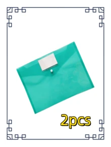 1 Set/2pcs Colorful Transparent Document Bags, Folders, Classification Storage Bags, Office File Bags, Receipt Storage Bags, Learning Material Bags, Suitable For Office, School, Home Classification Storage, Back To School Supplies - Multicolor - View 11