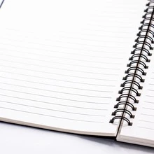1pc A5 Spiral Coil Notebook, Minimal Line Drawing Language Learning Planner Lined Notepad, Back To School Study Writing Notebook, Language Practice Notepad For Vocabulary Recording & Daily Learning Planning - A5 - View 4