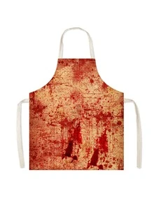 1pc Halloween Kids Apron With Design For Haunted House Costume, Realistic Horror Character Cosplay Accessory, Suitable For Party - Multicolor - View 11