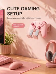 Universal Headphone Stand/Game Controller Stand, Multi-Function Self-Adhesive Plastic Wall Hook, Compatible With Switch And Game Controllers, Gaming Headphone Stand, Easy Install Self-Adhesive Desktop/Bedside/Sofa Mount - View 5
