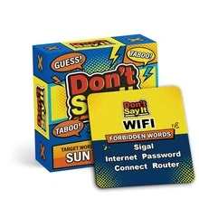 Don'T Say It Party Card Game - Classic Taboo Word Guessing Game, Suitable For Adults And Families, 50 Modern Cards, Humorous Social Interaction And Icebreaker Game, Applicable For Holiday Gatherings And Travel - Multicolor - View 10