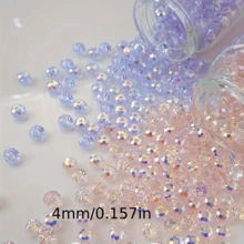300顆 3mm 彩色亮面奧地利水晶圓珠，散珠，適用於珠寶製作、手鍊、項鍊、耳環、手工飾品 - 彩色 - 查看 5