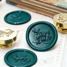 26 Letters Embossed Wax Seal Stamp Heads, Initial Wax Seal Stamps, Thickened Brass Wax Seal Stamps - Alphabet Stamp - View 7