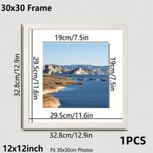 1pc/3pcs/Set 30x30/25x25/20x20cm Multicolor Photo Frames, Exquisite Large Picture Frames For Wall, Portrait Frame For Photo Wall, Picture Frames Collage Wall Decor, Fit 12x12/10x10/8x8-In Pictures, Black/White/Wood Grain/Gold, Classic(No Photo Paper) - Multicolor - View 26